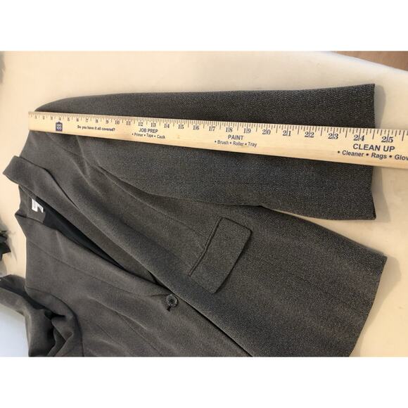 Worthington Women Jacket 1 Button Front Office Siren Clueless Preppy Gray Sz 18 - Picture 8 of 8